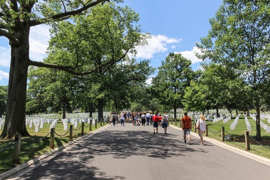 Arlington Cementary & Guard Ceremony with Iowa Jima Memorial - JFK’s gravesite and the Kennedy family memorial