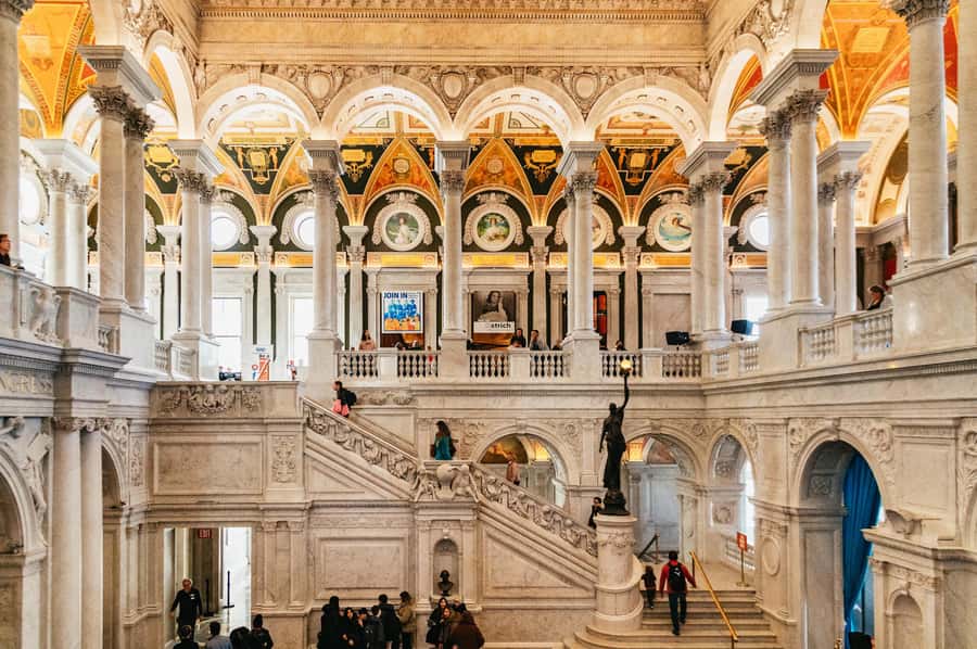 DC: Capitol Hill and Library of Congress Tour with Tickets - The Library of Congress delivers the visual highlight