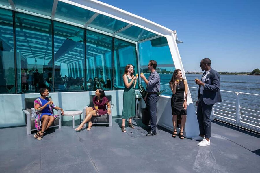 DC: City Cruises Gourmet Brunch, Lunch, or Dinner Cruise - Brunch: Mimosas, Buffet Choices, and a Livelier Mood