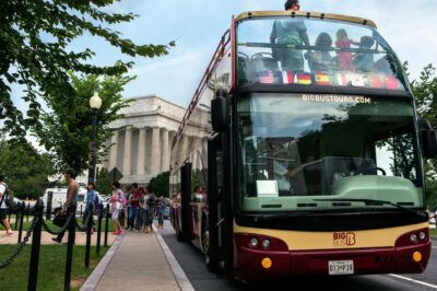Hop-on Hop-off Tour by Open-top Bus with 17 Stops