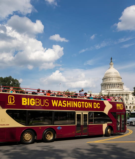 DC: Monuments & Memorials Sunset Tour by Open-top Bus - The White House, Capitol, and Arlington Cemetery