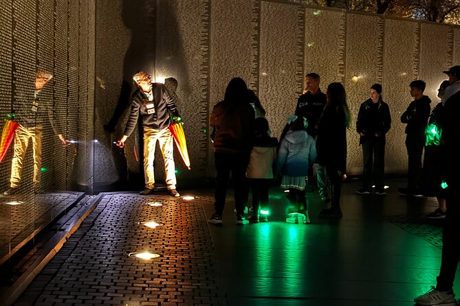DC Night Tour With Magic LED- Pick Up/Drop, Snacks, LED Bracelets - Vietnam Veterans Memorial and Iwo Jima