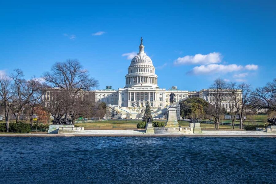 From NYC: Washington Highlights Guided One Day Tour - White House photos and the Capitol stop