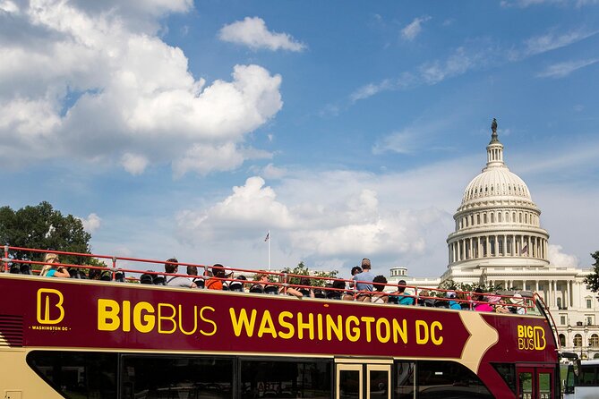 Hop-on Hop-off Sightseeing Tour by Open-top Bus with 18 Stops - The Wharf, the Tidal Basin, and two important memorials
