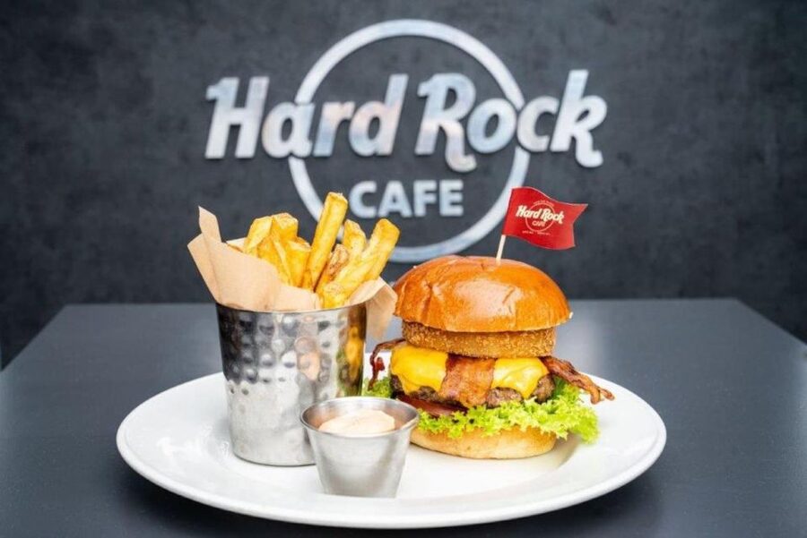 Meal at the Hard Rock Cafe Washington DC - The Rock Shop and the gift-with-purchase offer