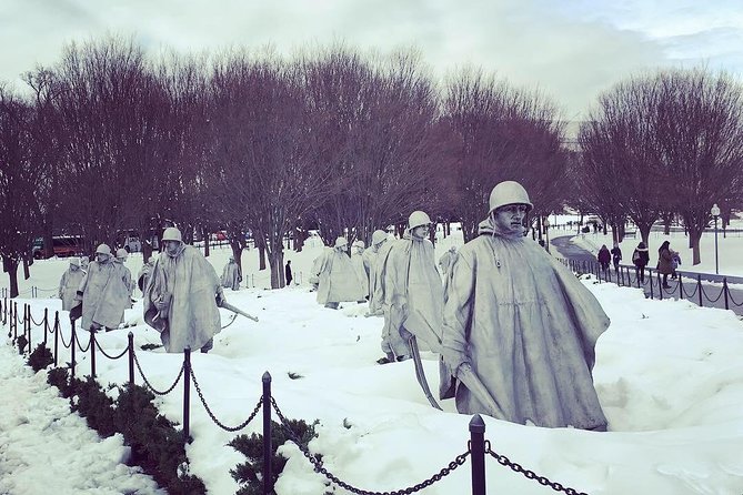 Monuments and Memorials Architectural Walking Tour - The Korean War Veterans Memorial’s striking figures
