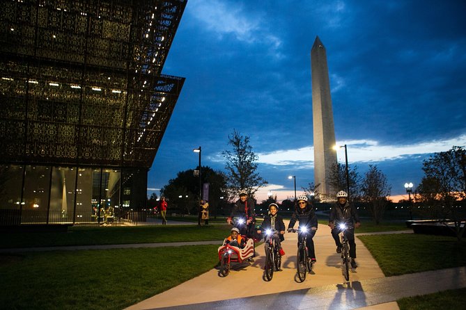 Private DC Monuments at Night Bike Tour - White House and World War II Memorial