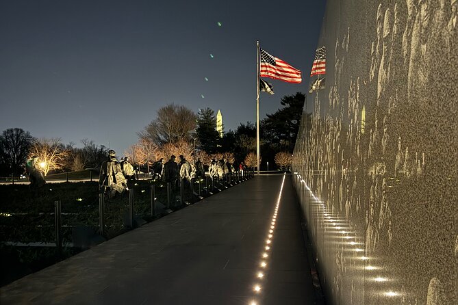 Private Monuments At Night Tour - The Marine Corps War Memorial honors service