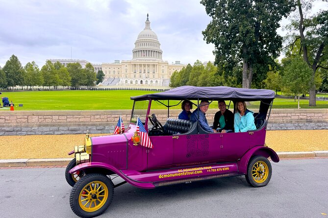 Public or Private DC Moonlight Tour by E-Cart or Vintage Car - Lincoln Memorial gives you the tour’s grandest view