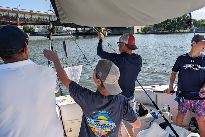 Scenic DC Fishing Charter on the Potomac - The Kennedy Center from its best side