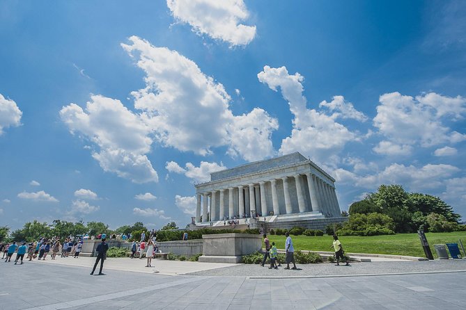 Small Group Tour of DC - Open-Top or Glass Convertible Luxury Bus - The first stops: Navy Memorial, Capitol, and White House