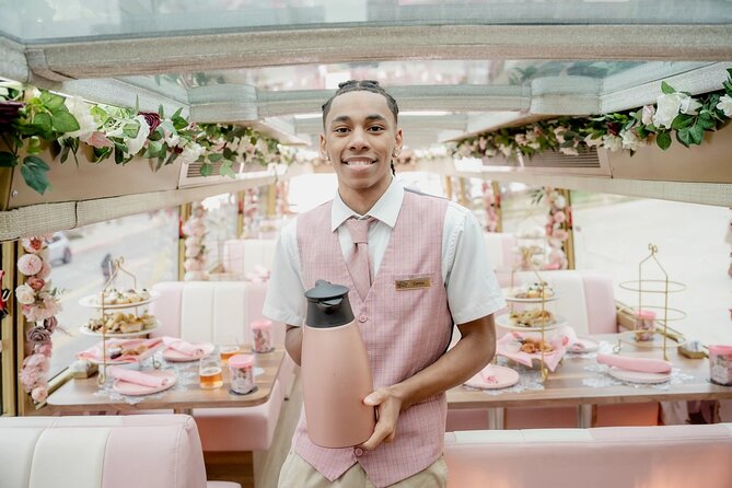 Tea Around Town: High Tea Experience and Tour of Washington DC - The pink bus and the tea service