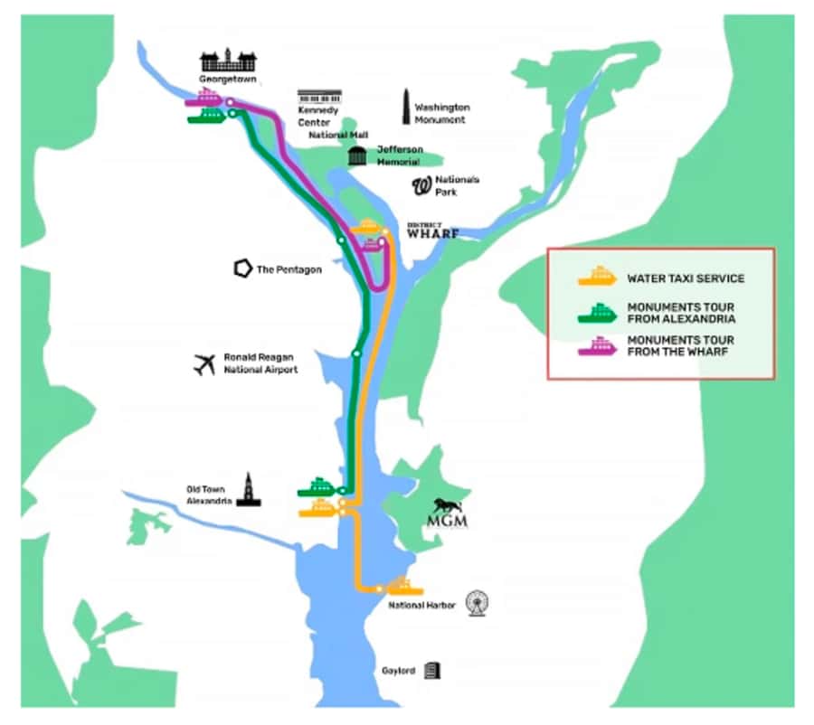 Washington DC: 1 or 2-Day Unlimited Water Taxi Pass - What the ride feels like onboard