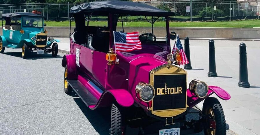 Washington, DC: Day & Night Electric Cart & Vintage Car Tour - Daytime or illuminated monuments at night