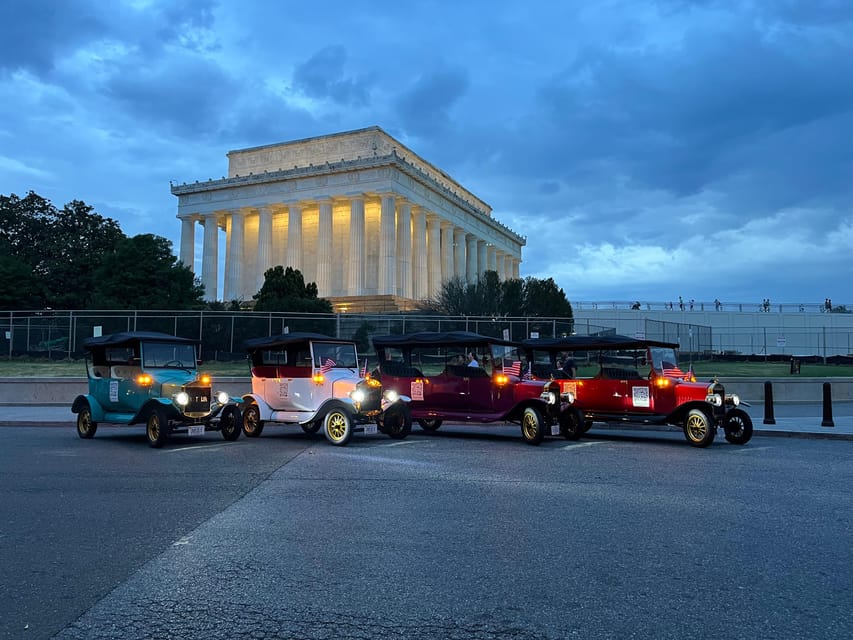 Washington, DC: Day & Night Electric Cart & Vintage Car Tour - How much walking and sitting to expect