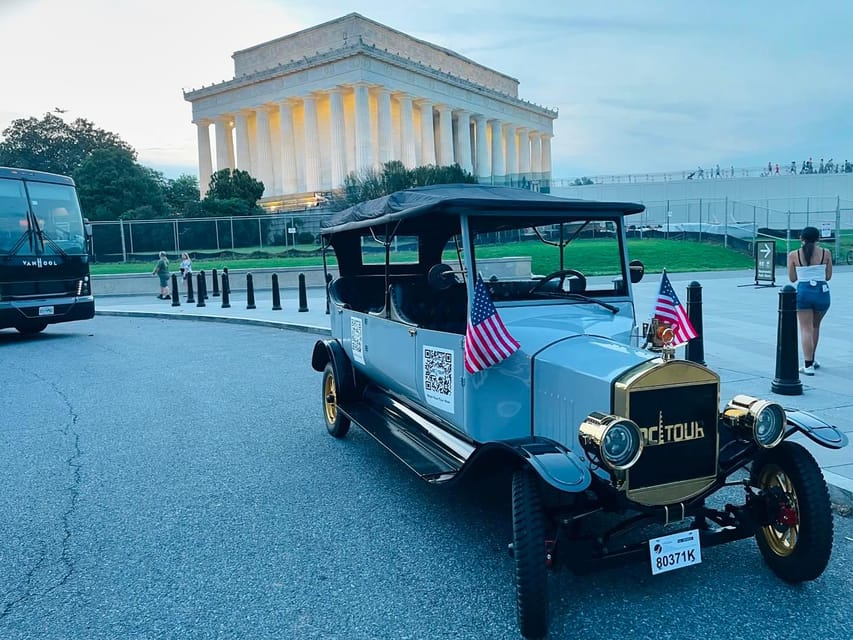 Washington, DC: Day & Night Electric Cart & Vintage Car Tour - What the two-hour route can show you