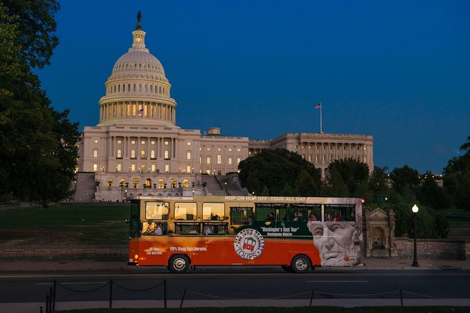 Washington DC Monuments by Moonlight Tour by Trolley - FDR, MLK, and the Tidal Basin at night