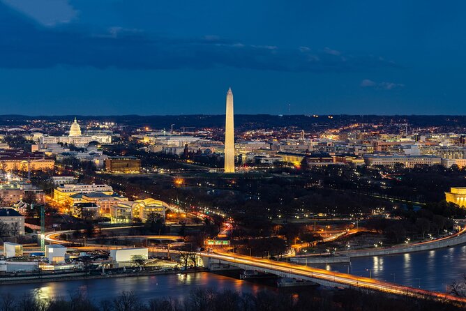Washington DC Political Scandals and True Crime Night-Time Tour - The National Mall under the monuments